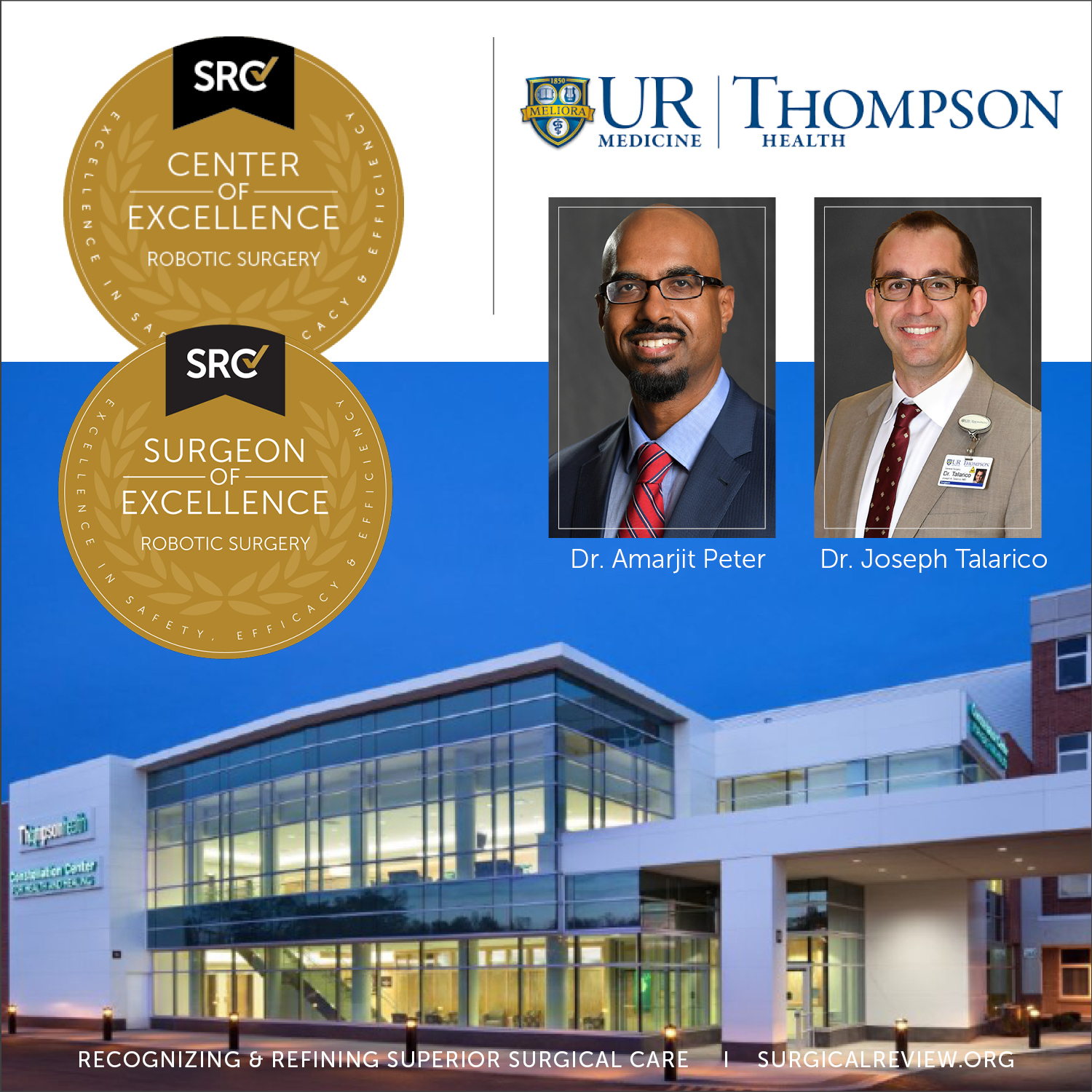SRC accredited Center of Excellence in Robotic Surgery